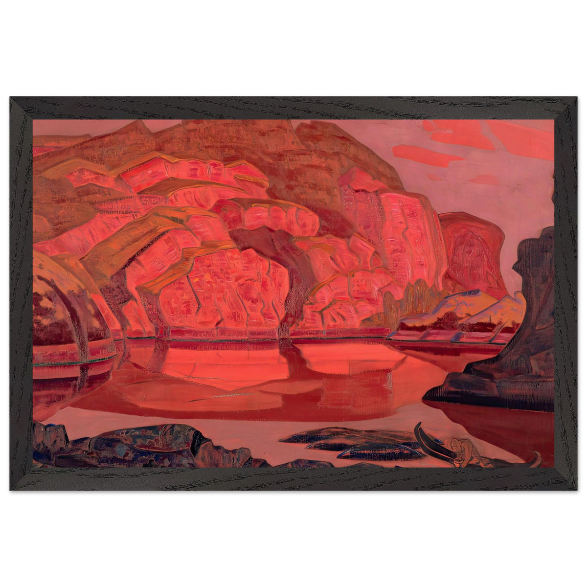 Buried Treasures by Nicholas Roerich, framed poster, view 2