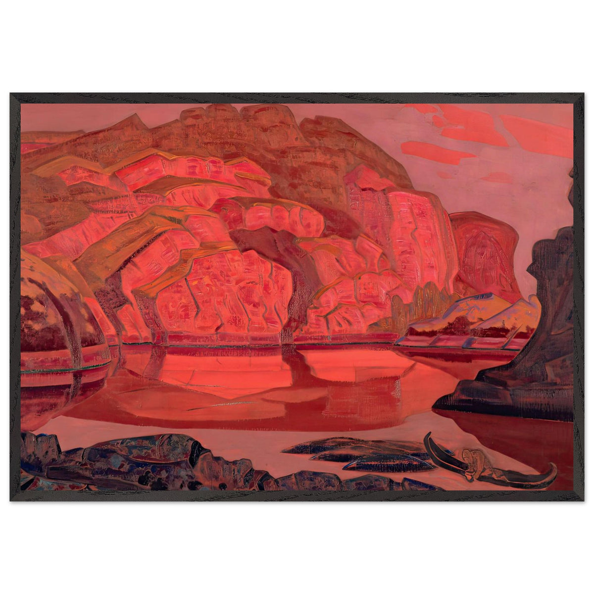 Buried Treasures by Nicholas Roerich, framed poster, view 3