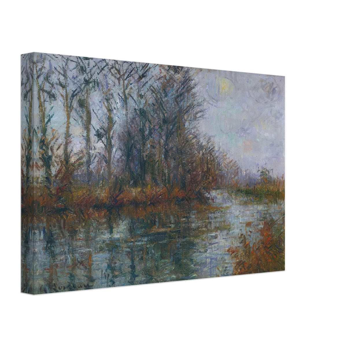 By the Eure River by Gustave Loiseau, canvas, view 2