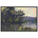By the Eure River by Gustave Loiseau, framed poster
