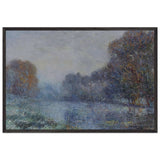 By the Eure River Hoarfrost by Gustave Loiseau, framed poster