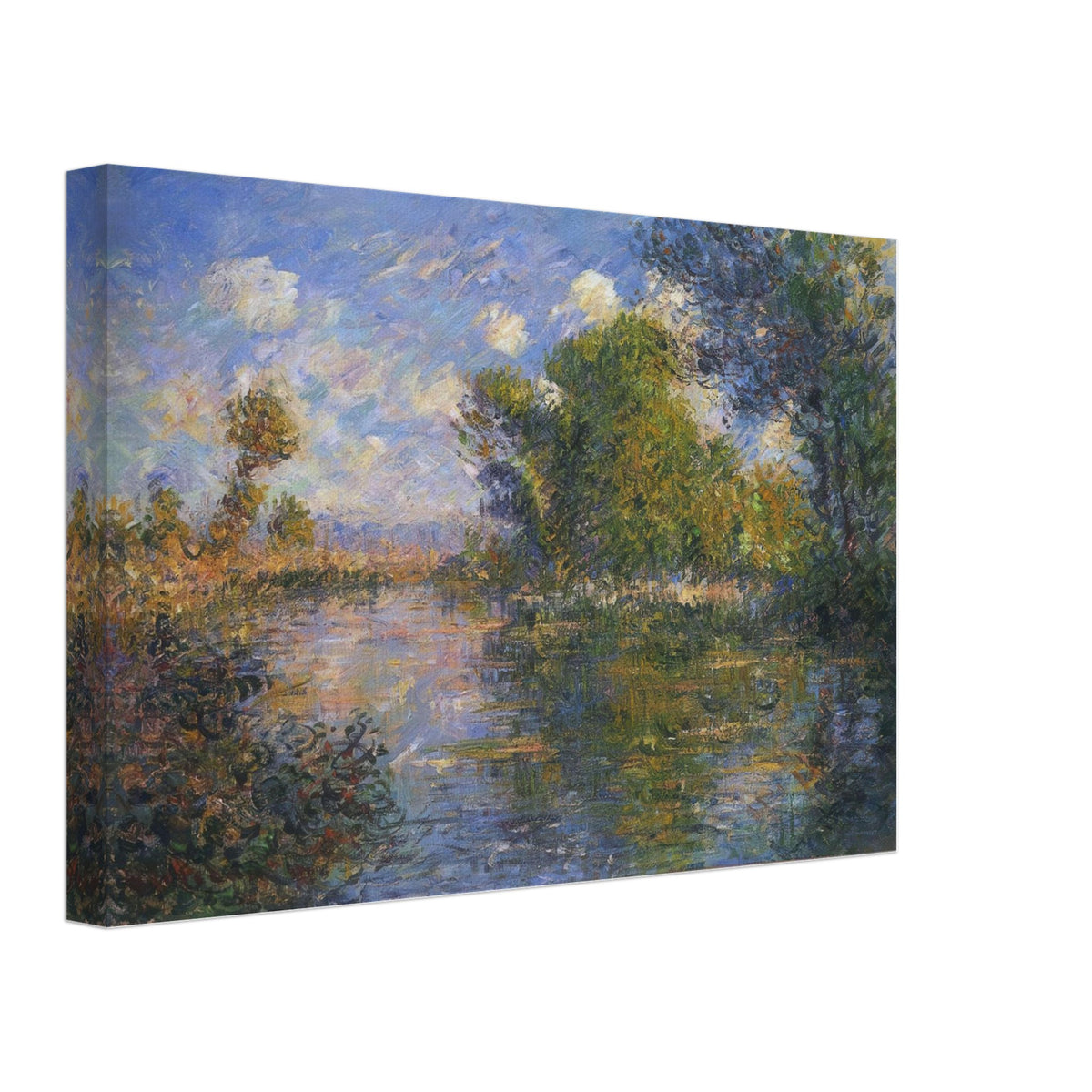 By the Eure River in Autumn by Gustave Loiseau, canvas, view 2