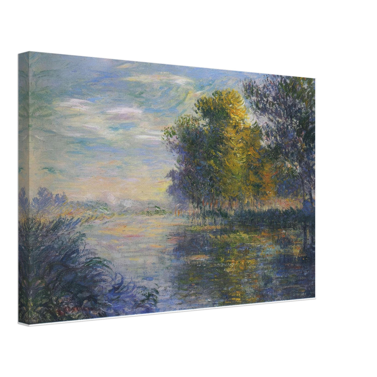 By the Eure River in Autumn by Gustave Loiseau, canvas