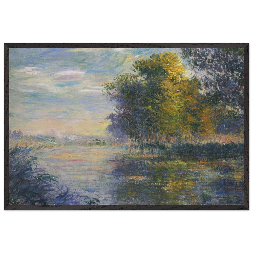 By the Eure River in Autumn by Gustave Loiseau, framed poster