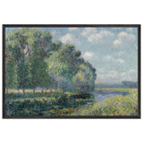 By the Eure River in Spring by Gustave Loiseau, framed poster