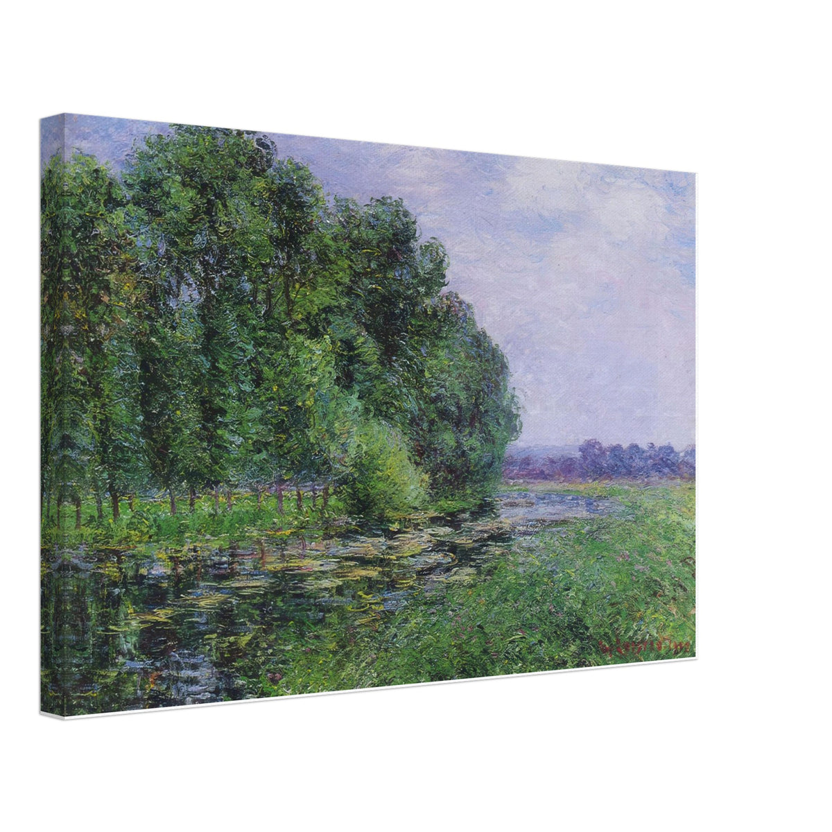 By the Eure River in Summer by Gustave Loiseau, canvas