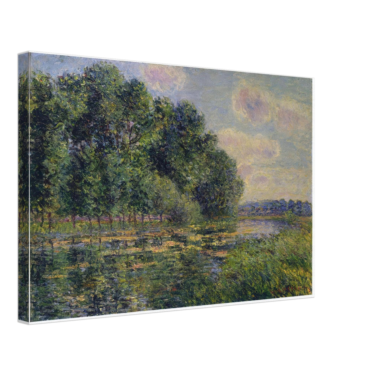 By the Eure River in Summer by Gustave Loiseau, canvas