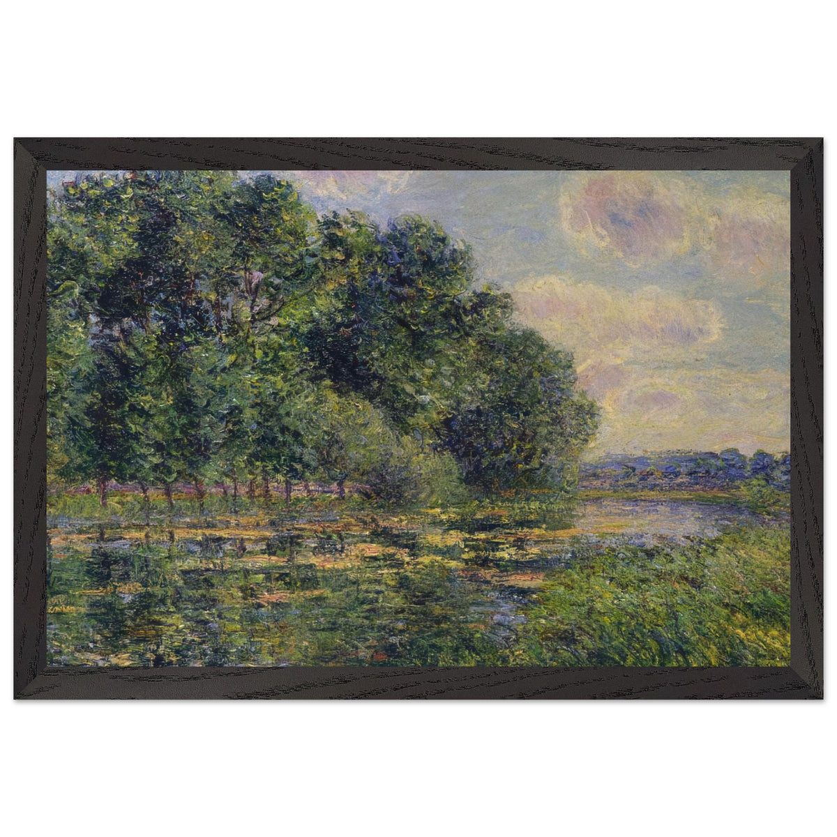 By the Eure River in Summer by Gustave Loiseau, framed poster, view 2