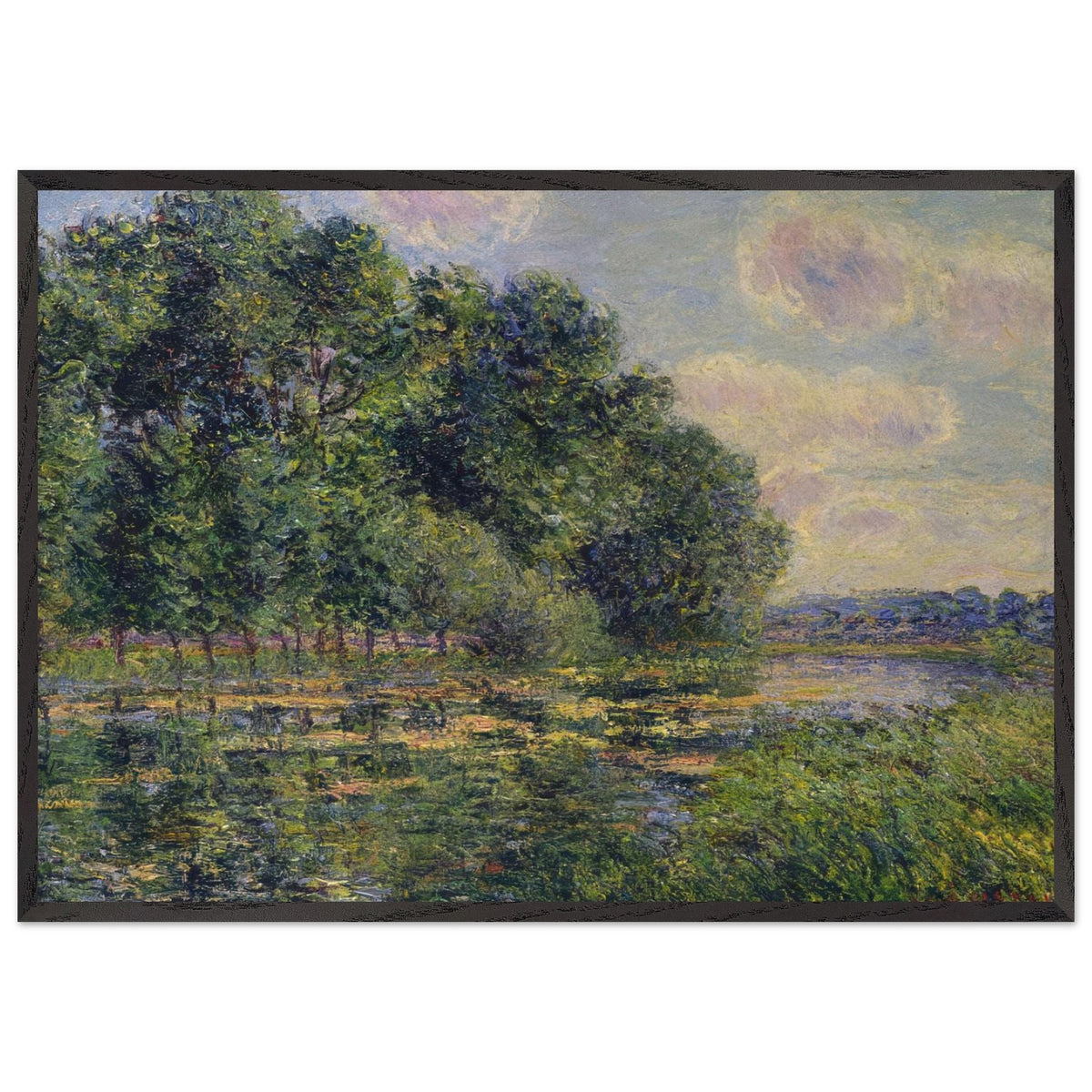 By the Eure River in Summer by Gustave Loiseau, framed poster, view 3