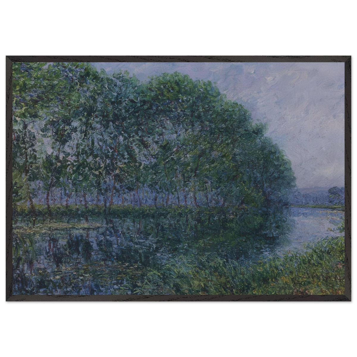 By the Eure River in Summer by Gustave Loiseau, framed poster, view 3