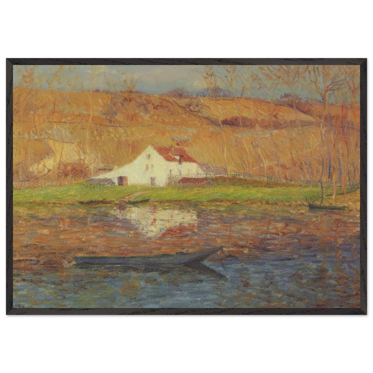 By the Loing River by Gustave Loiseau, framed poster, view 3