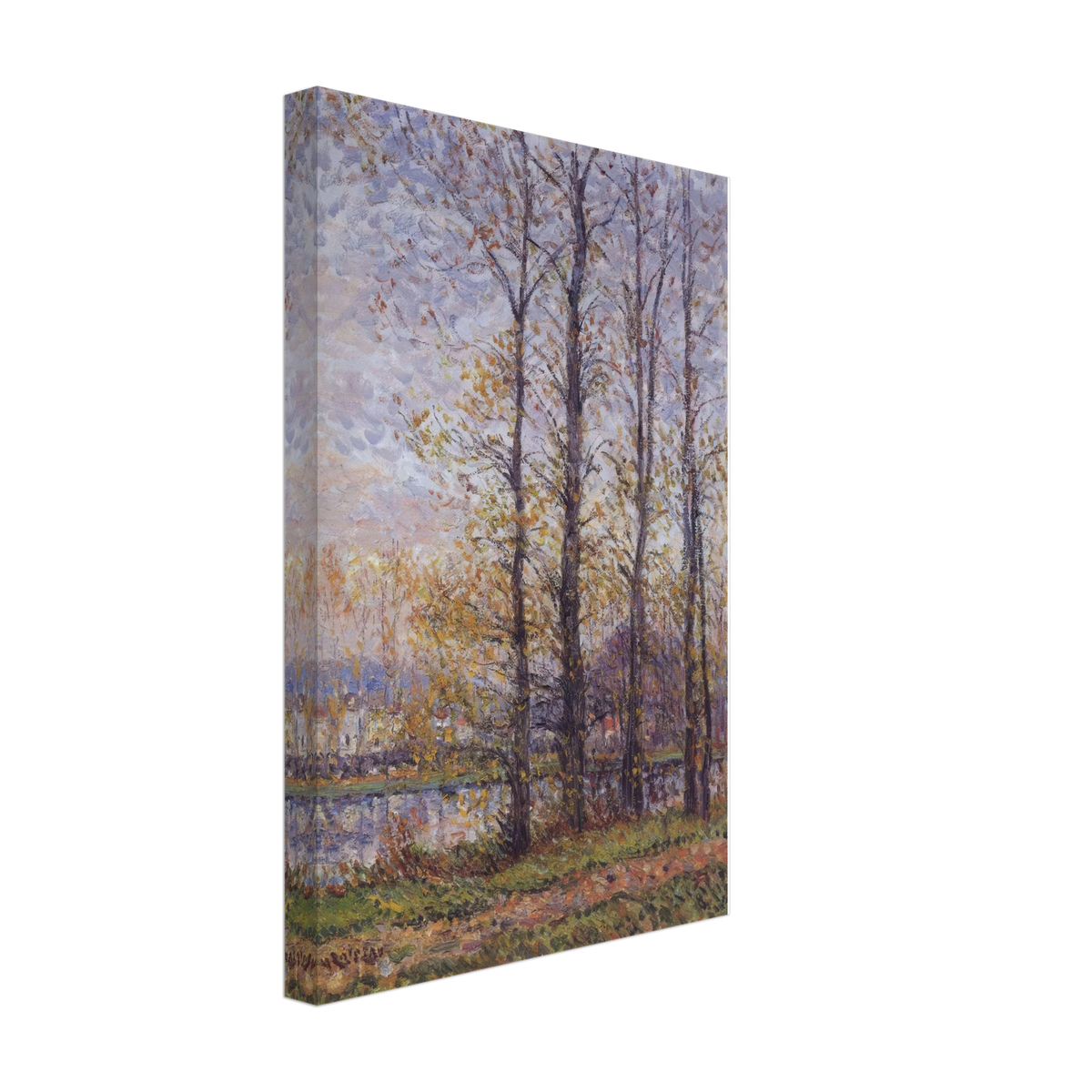 By the Oise at Precy by Gustave Loiseau, canvas, view 2