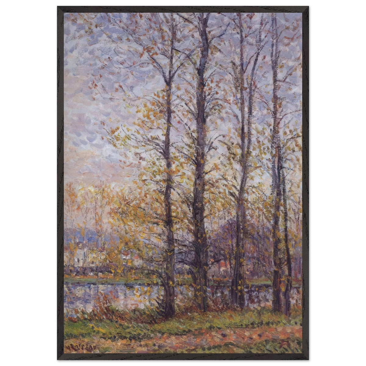 By the Oise at Precy by Gustave Loiseau, framed poster, view 3