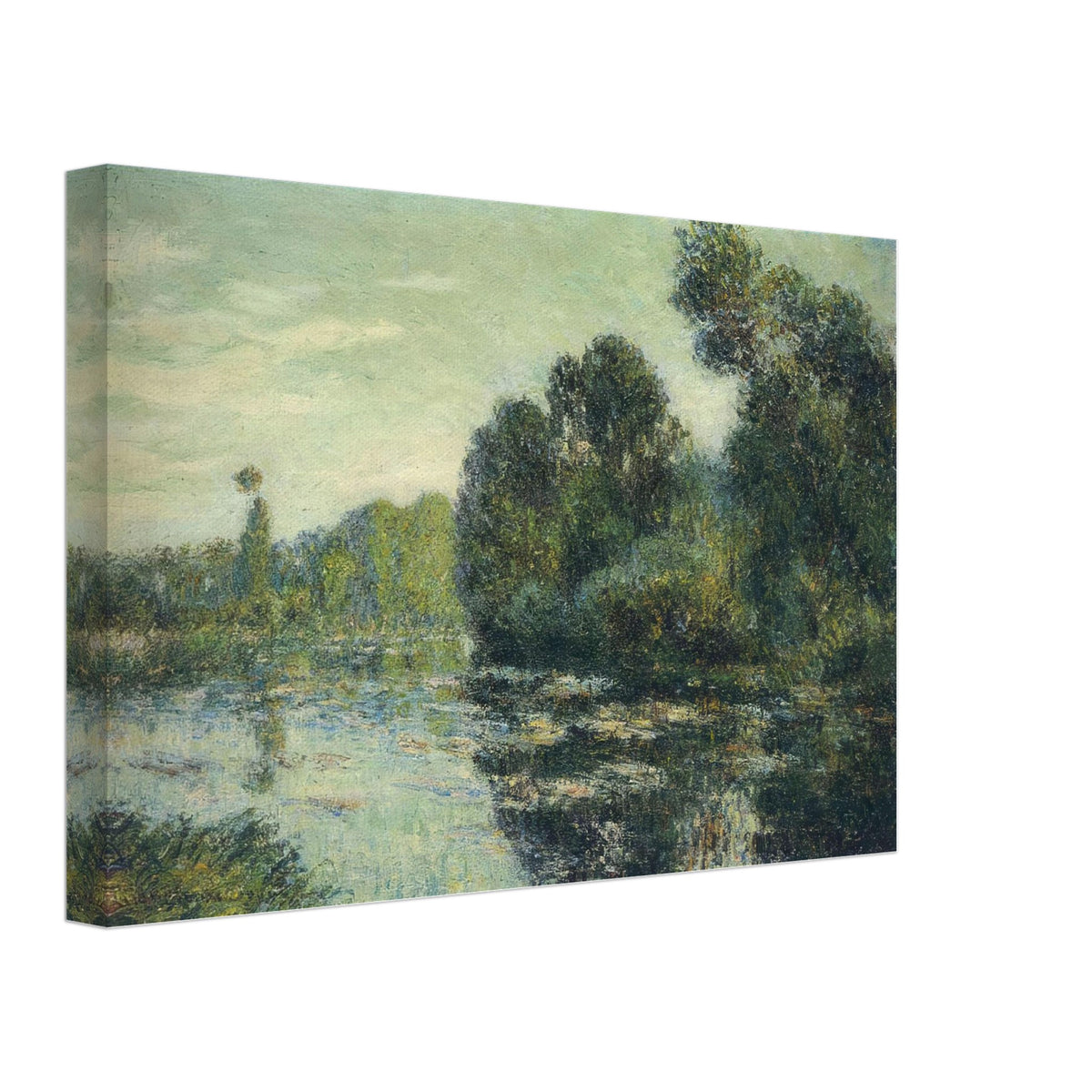 By the River Eure by Gustave Loiseau, canvas, view 2