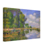 By the River in Autumn by Gustave Loiseau, canvas, view 2