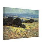 California Oaks and Poppies by Granville Redmond, canvas, view 2