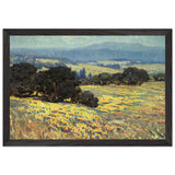 California Oaks and Poppies by Granville Redmond, framed poster, view 2