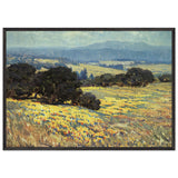 California Oaks and Poppies by Granville Redmond, framed poster, view 3