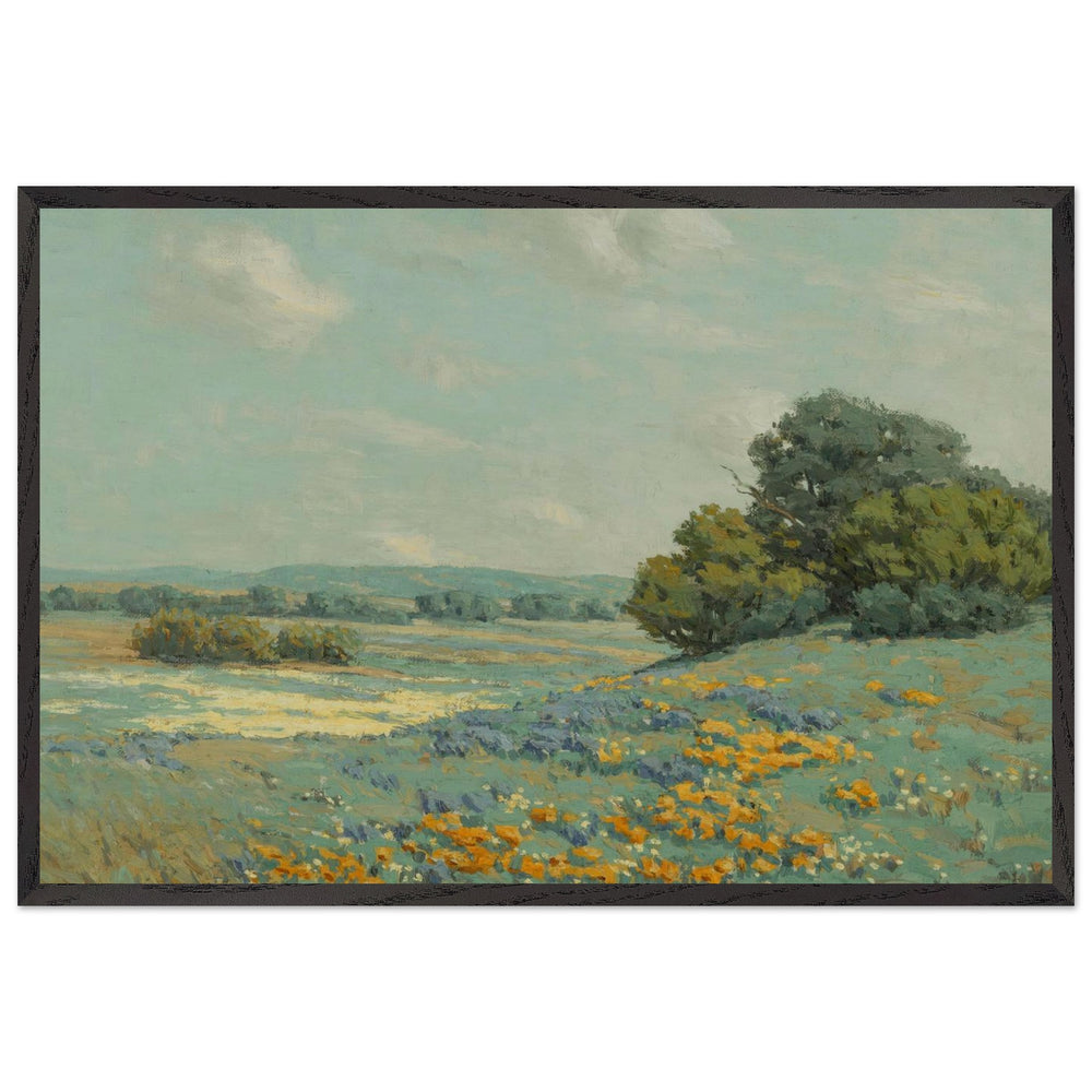 California Poppy Field by Granville Redmond, framed poster