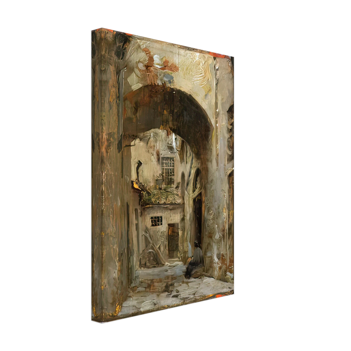 Calleja Florentina by José Garnelo, canvas, view 2