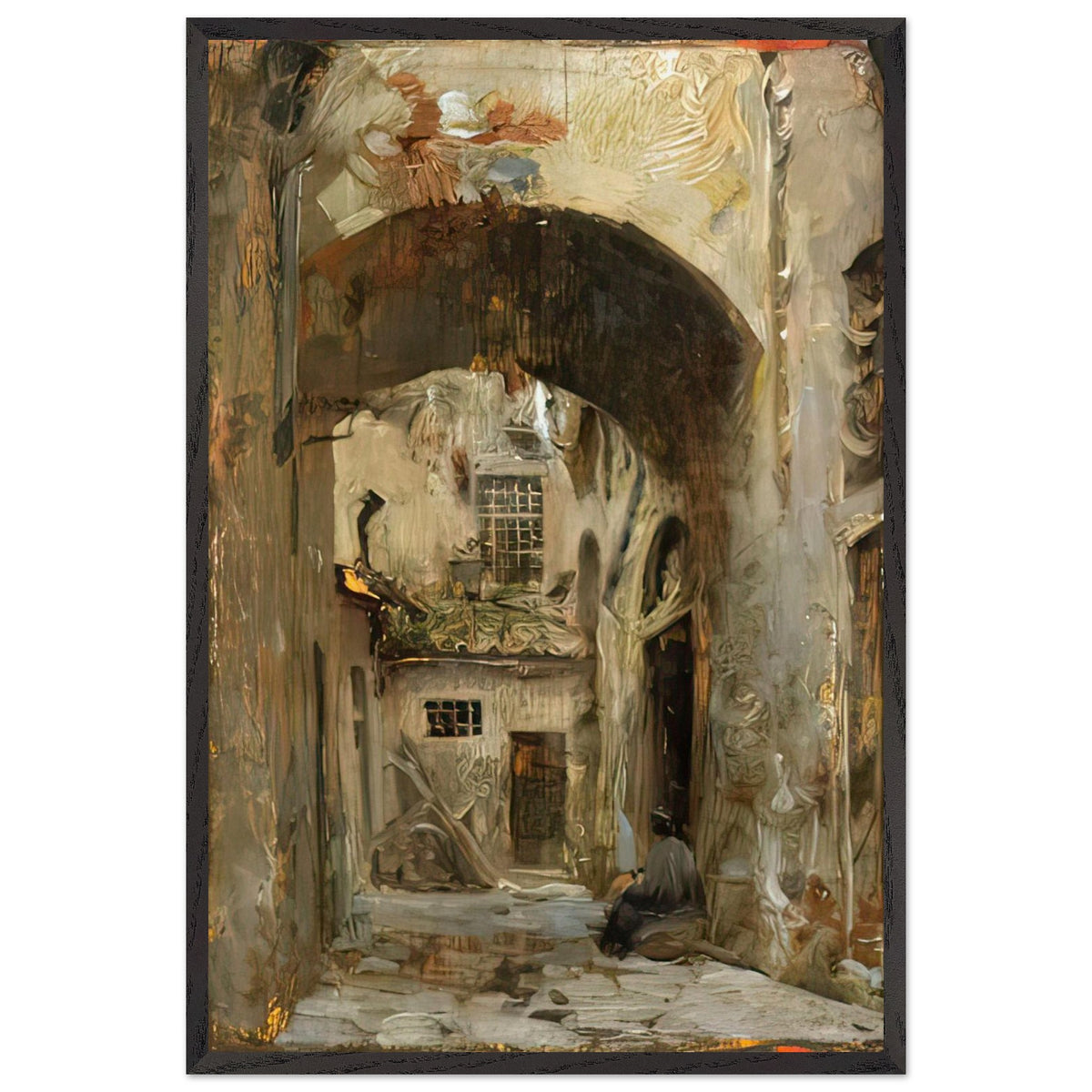 Calleja Florentina by José Garnelo, framed poster