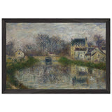 Canal at Moret by Gustave Loiseau, framed poster, view 2
