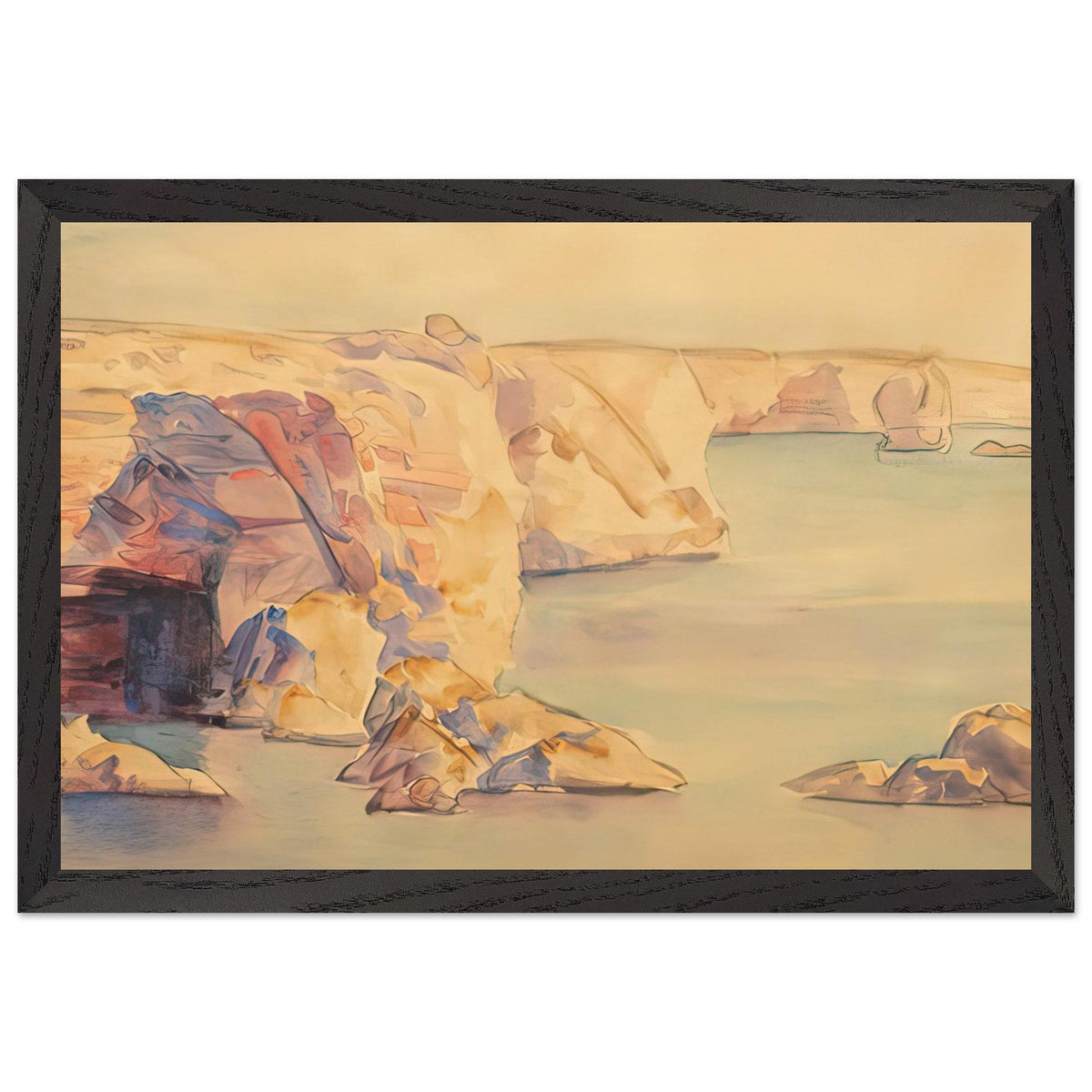 Cape Caliacra by Stefan Popescu, framed poster, view 2