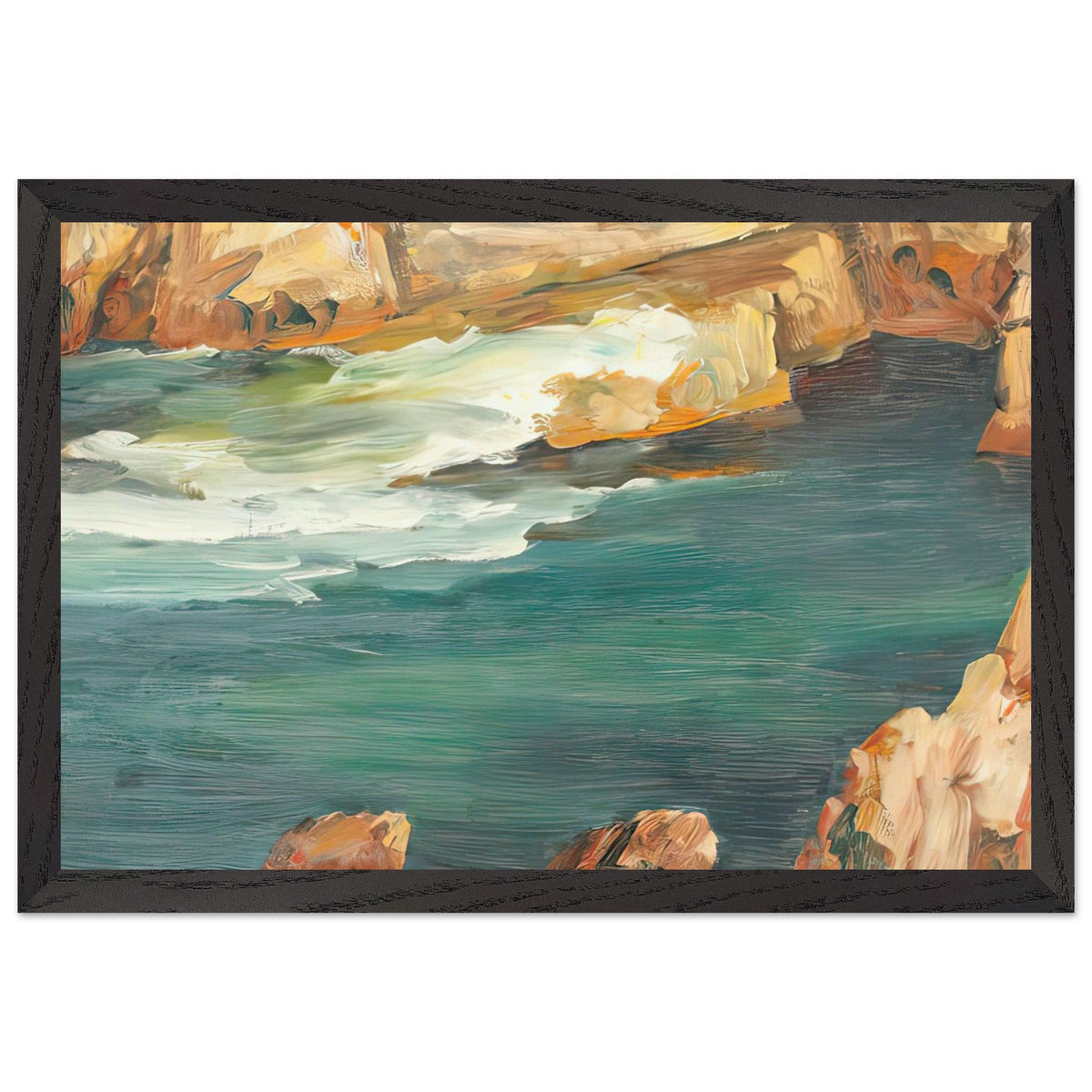 Cape Caliacra by Stefan Popescu, framed poster, view 2