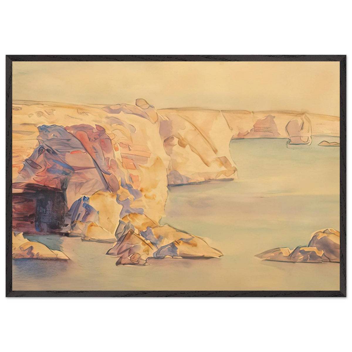 Cape Caliacra by Stefan Popescu, framed poster, view 3