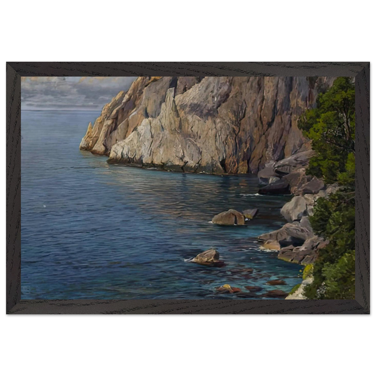 Capri coast by Vartan Mahokian, framed poster, view 2