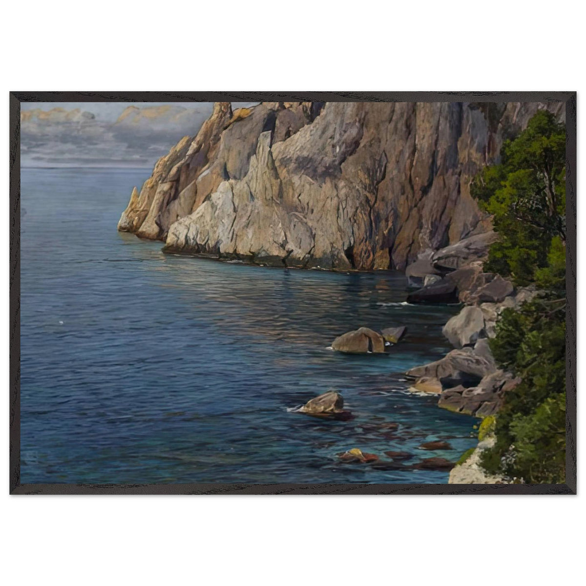 Capri coast by Vartan Mahokian, framed poster, view 3