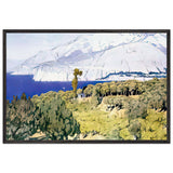 Capri by Edward Okuń, framed poster