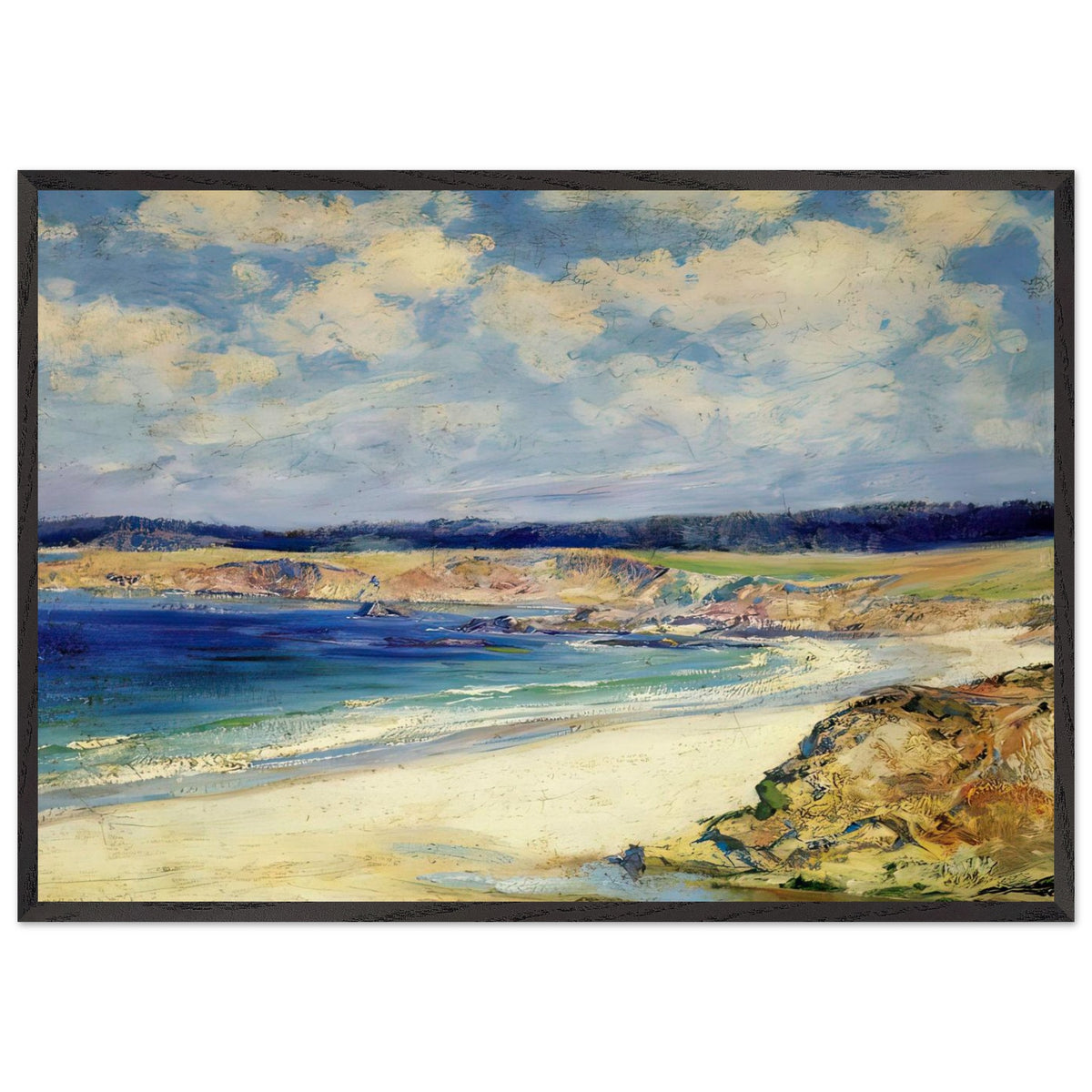 Carmel Beach by Guy Rose, framed poster, view 3