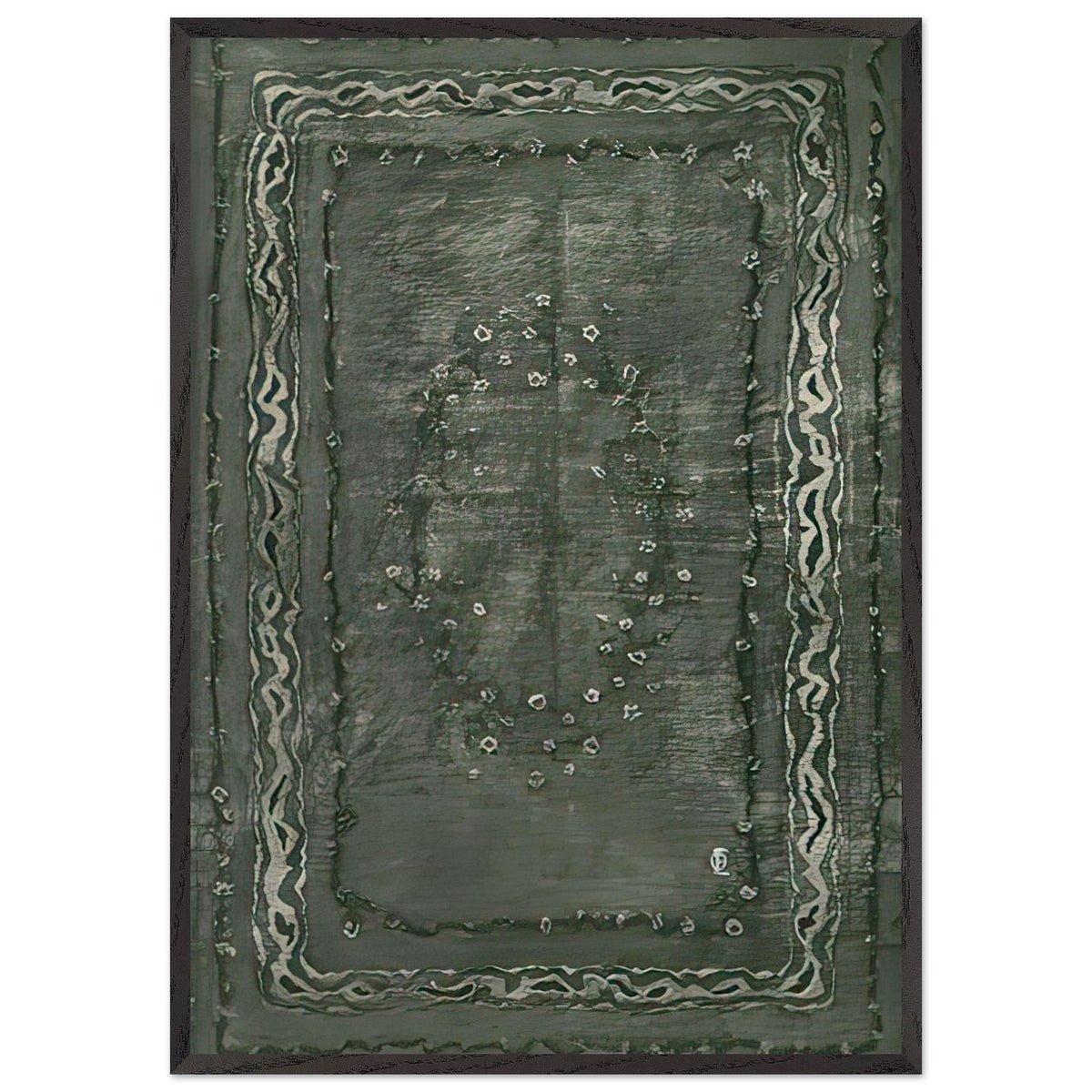 Carpet Design by Otto Eckmann, framed poster, view 3