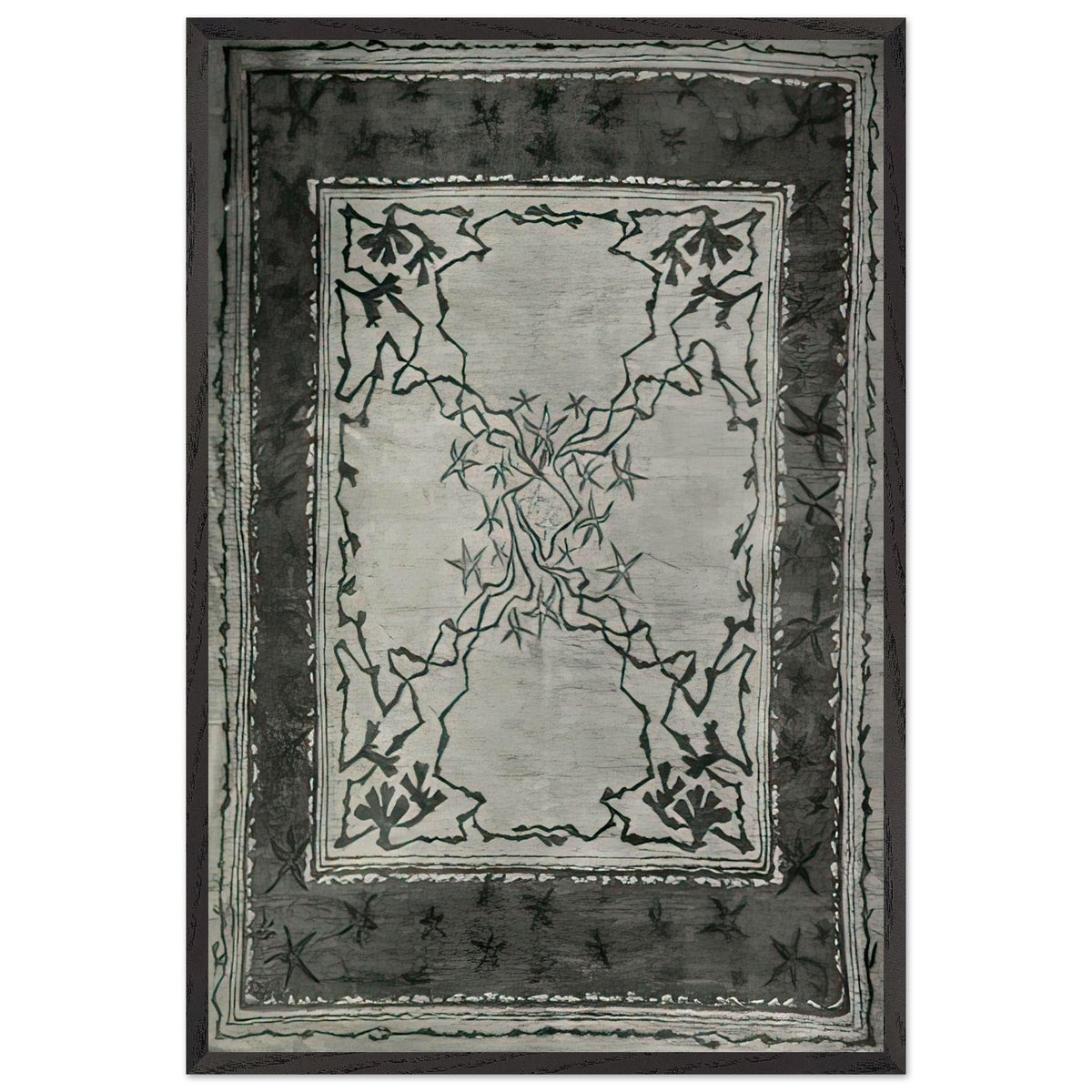 Carpet Design by Otto Eckmann, framed poster