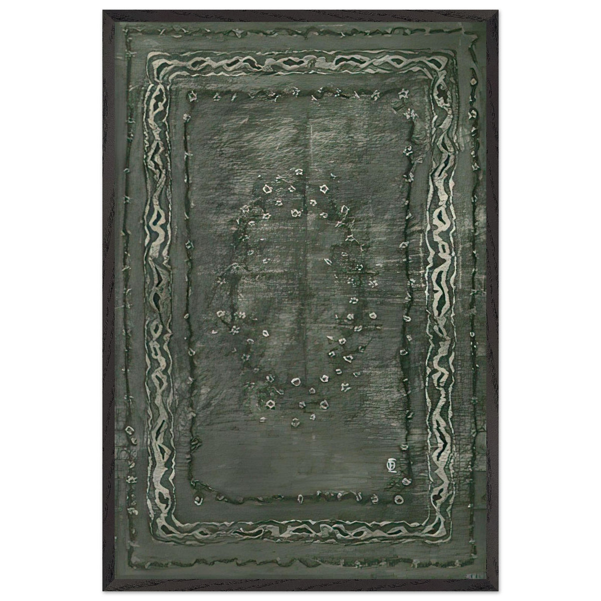 Carpet Design by Otto Eckmann, framed poster
