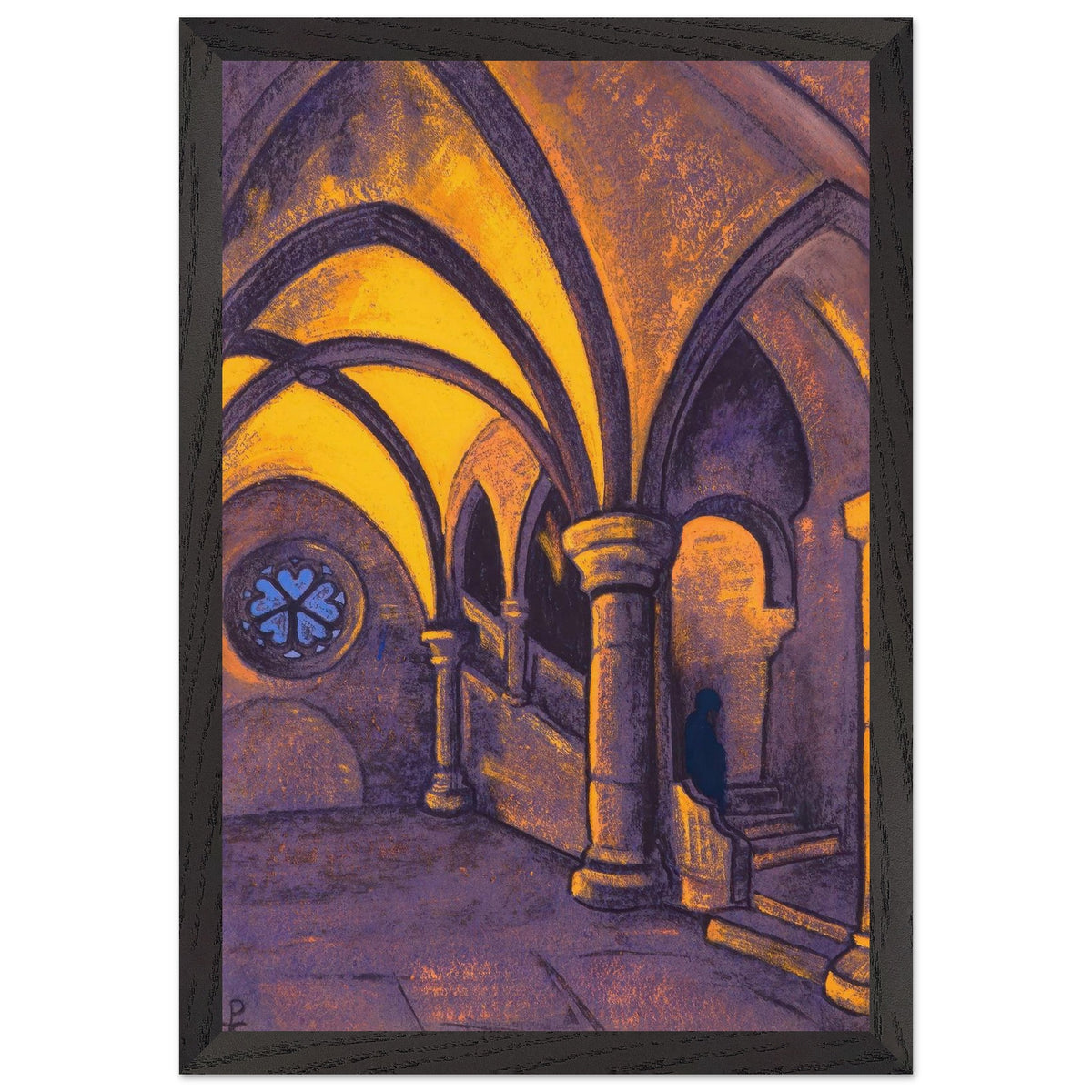 Castle by Nicholas Roerich, framed poster, view 2