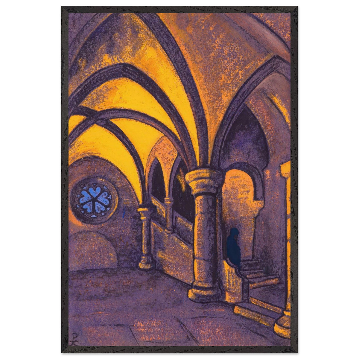 Castle by Nicholas Roerich, framed poster