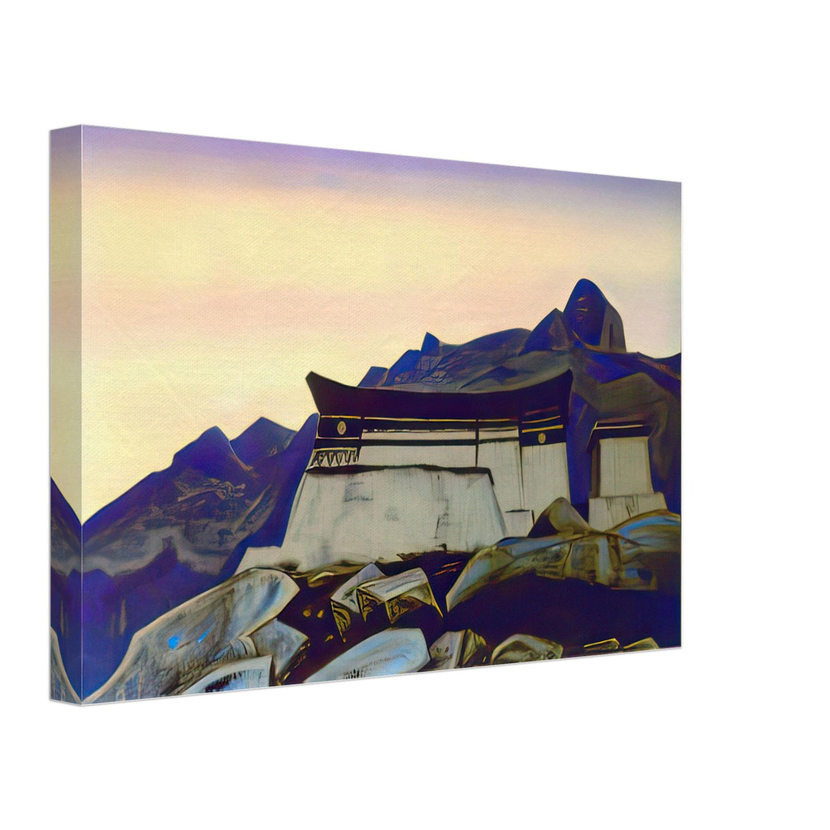 Castle of King Gesar by Nicholas Roerich, canvas, view 2