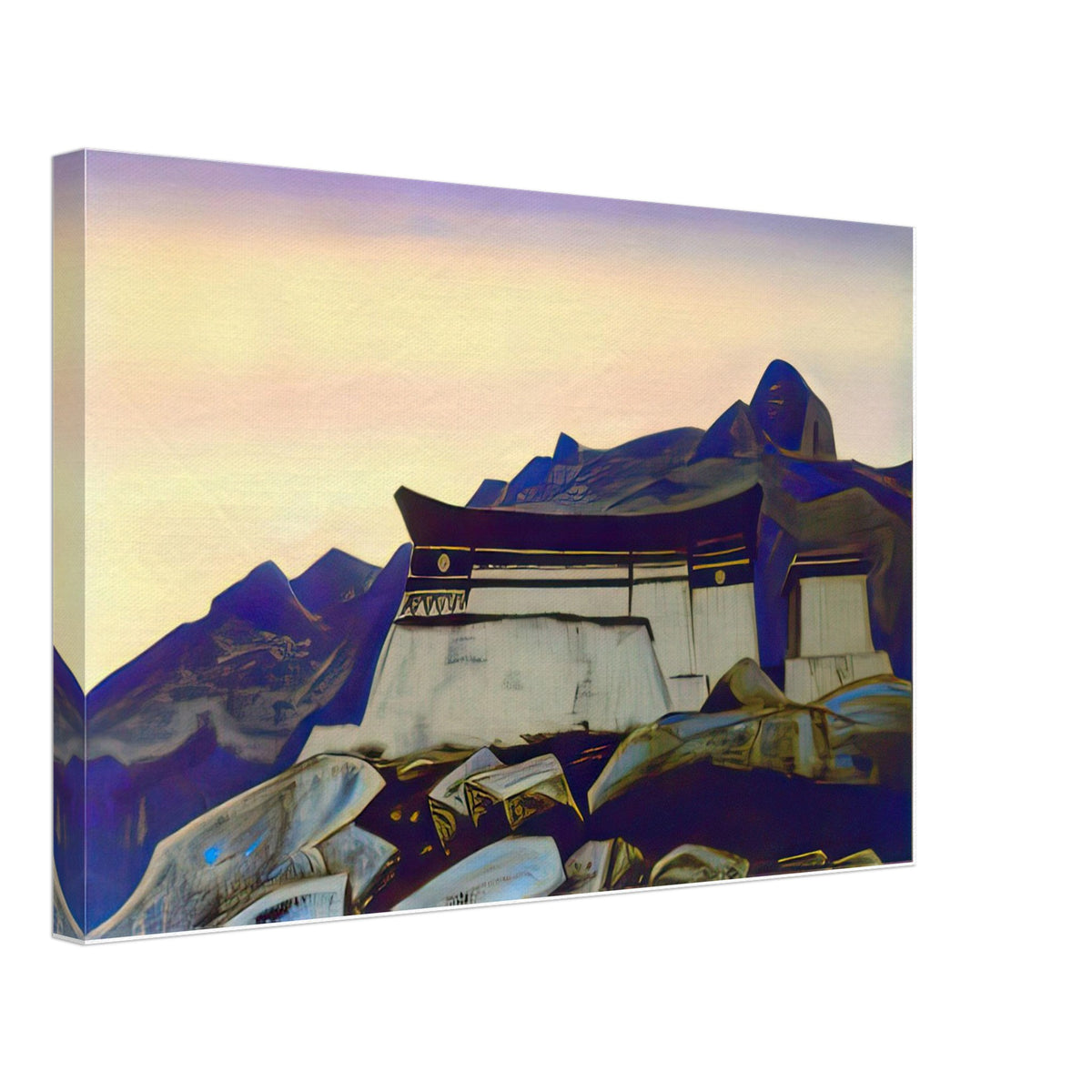 Castle of King Gesar by Nicholas Roerich, canvas