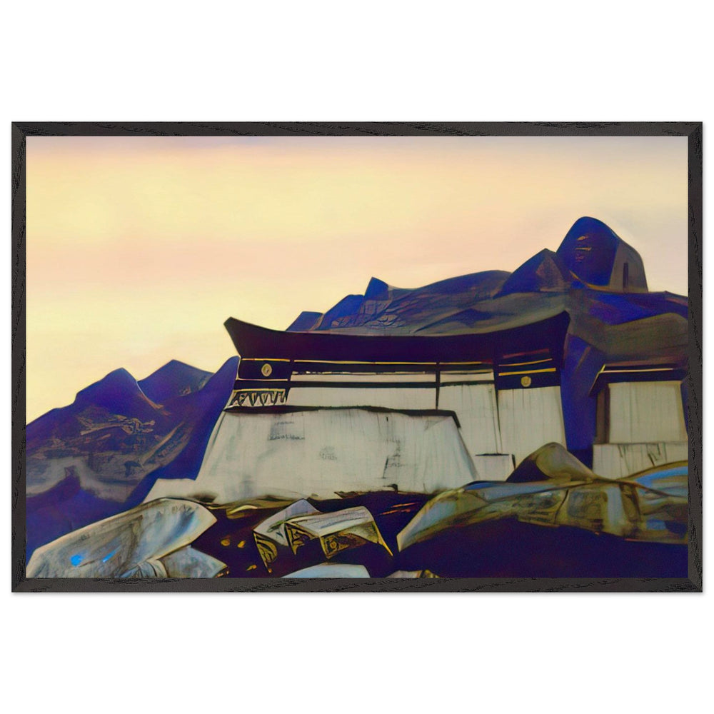 Castle of King Gesar by Nicholas Roerich, framed poster