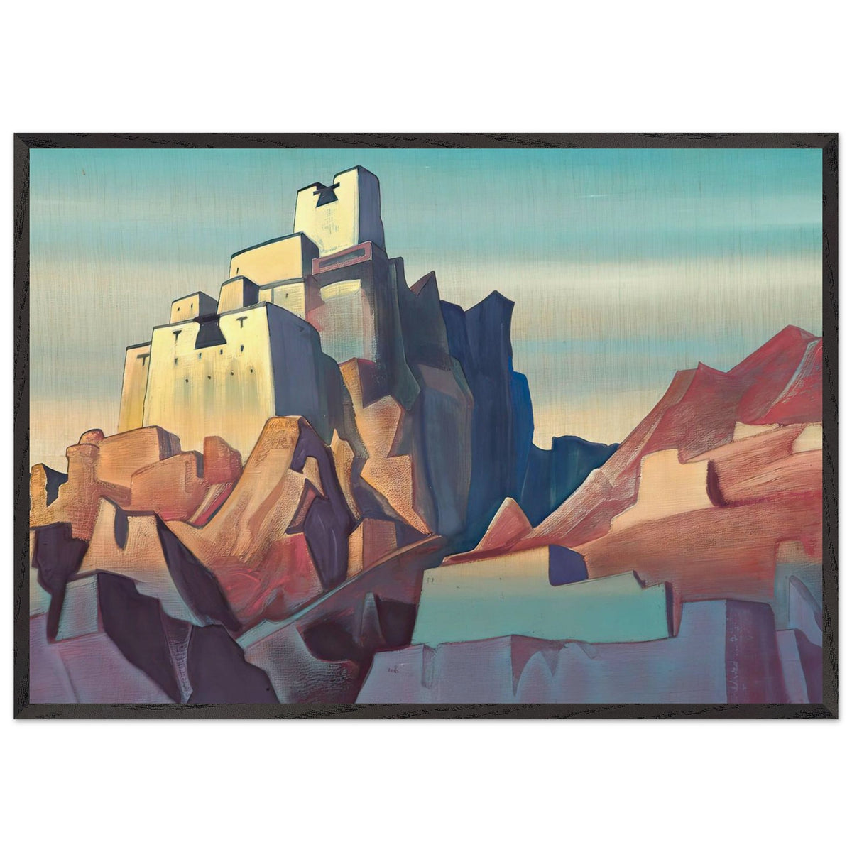 Castle of Ladakh by Nicholas Roerich, framed poster, view 3