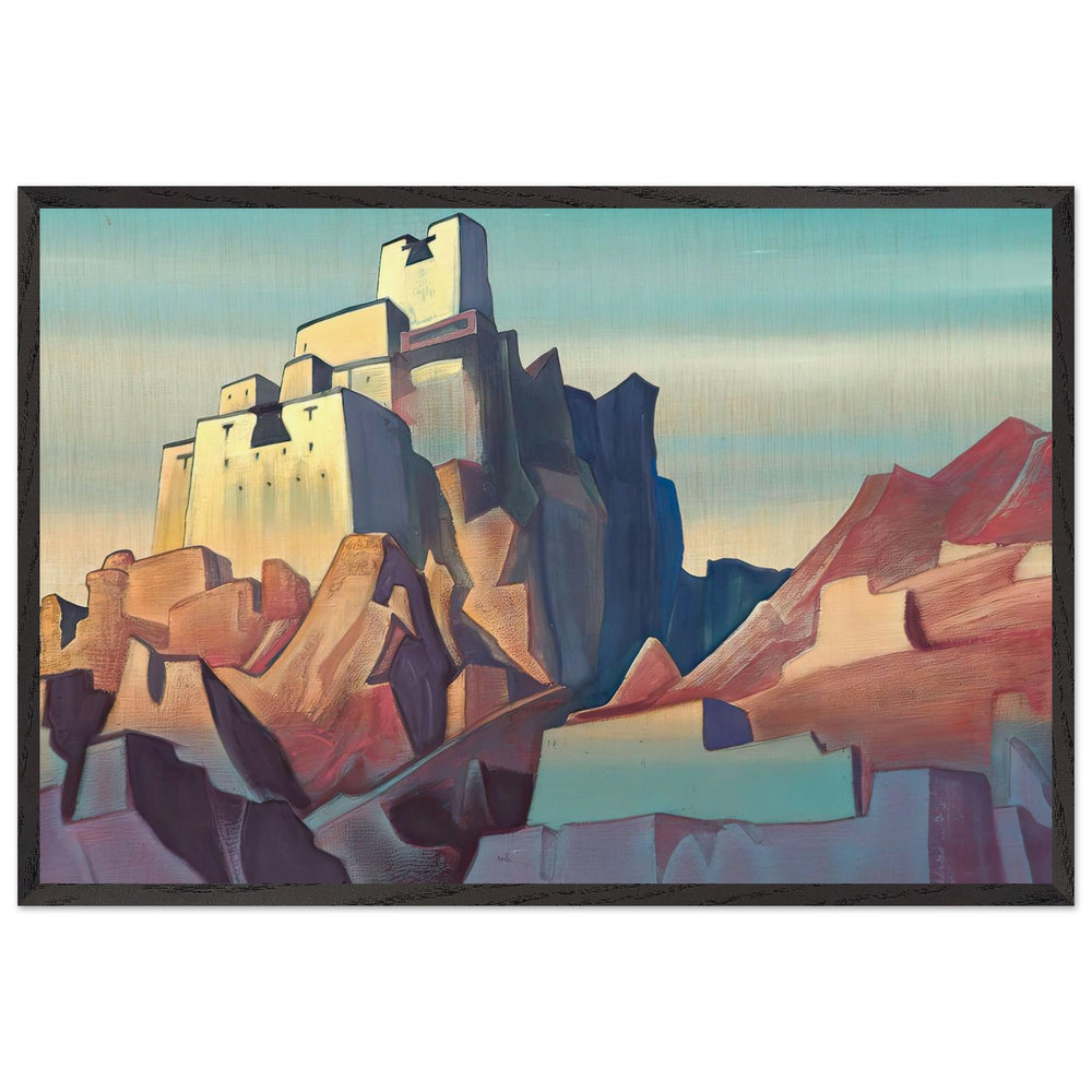 Castle of Ladakh by Nicholas Roerich, framed poster