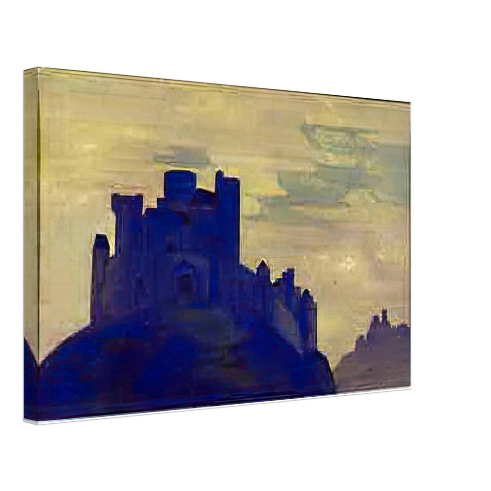 Castle. The Doomed City by Nicholas Roerich, canvas