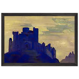 Castle. The Doomed City by Nicholas Roerich, framed poster, view 2