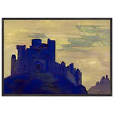 Castle. The Doomed City by Nicholas Roerich, framed poster, view 3