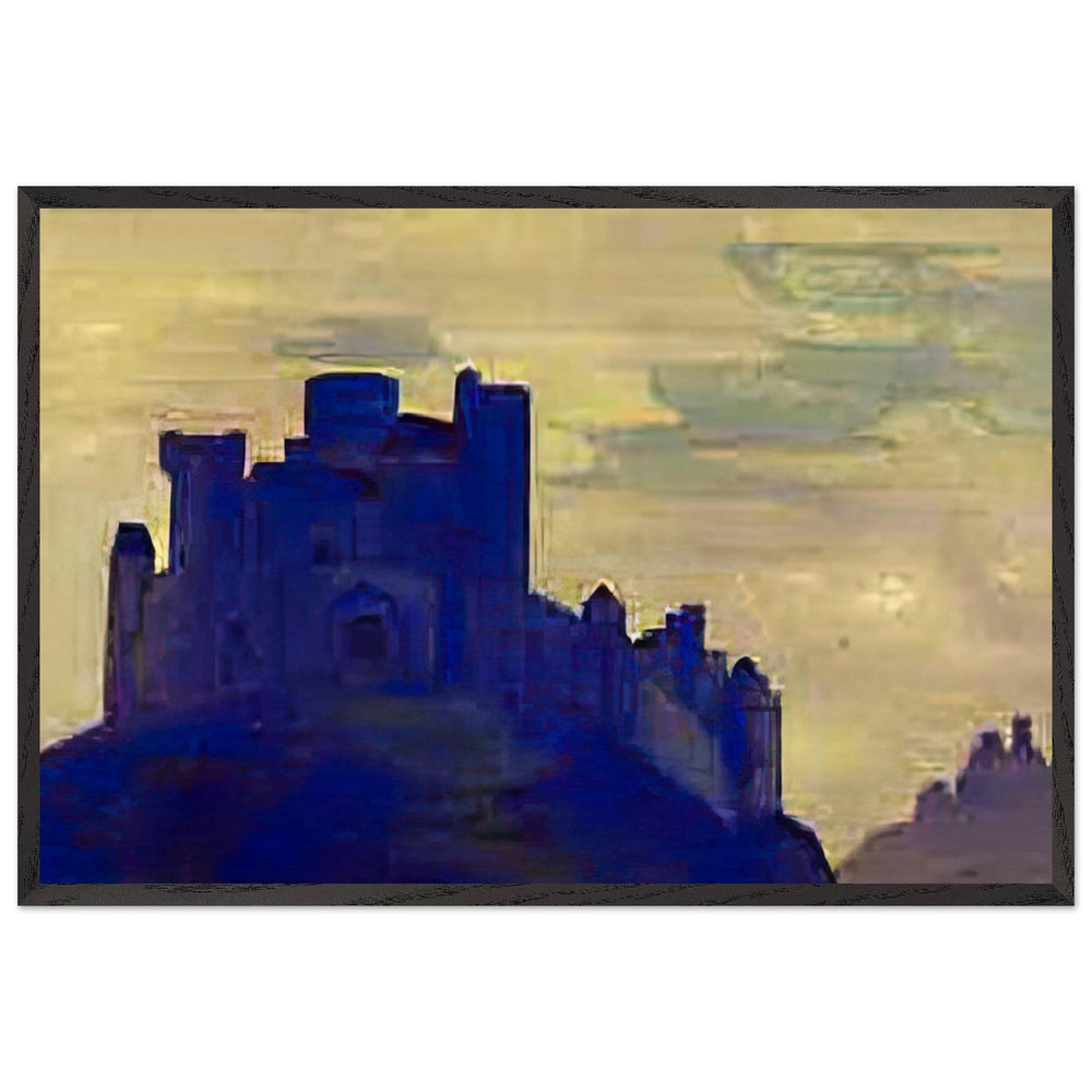 Castle. The Doomed City by Nicholas Roerich, framed poster