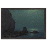 Catalina Island Coast Under a Moonlit Sky by Granville Redmond, framed poster, view 2