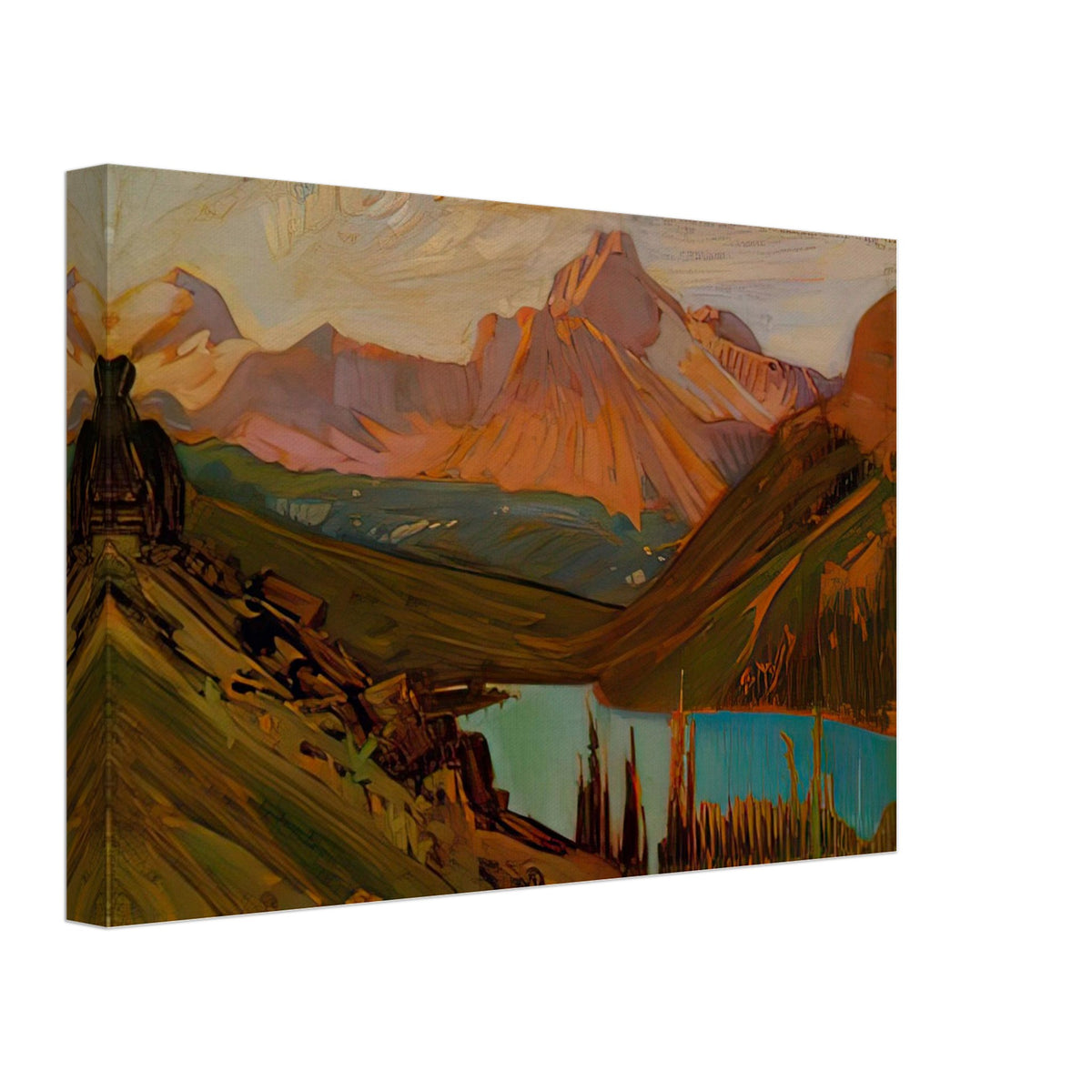 Cathedral Peak, Lake O'Hara by J. E. H. MacDonald, canvas, view 2