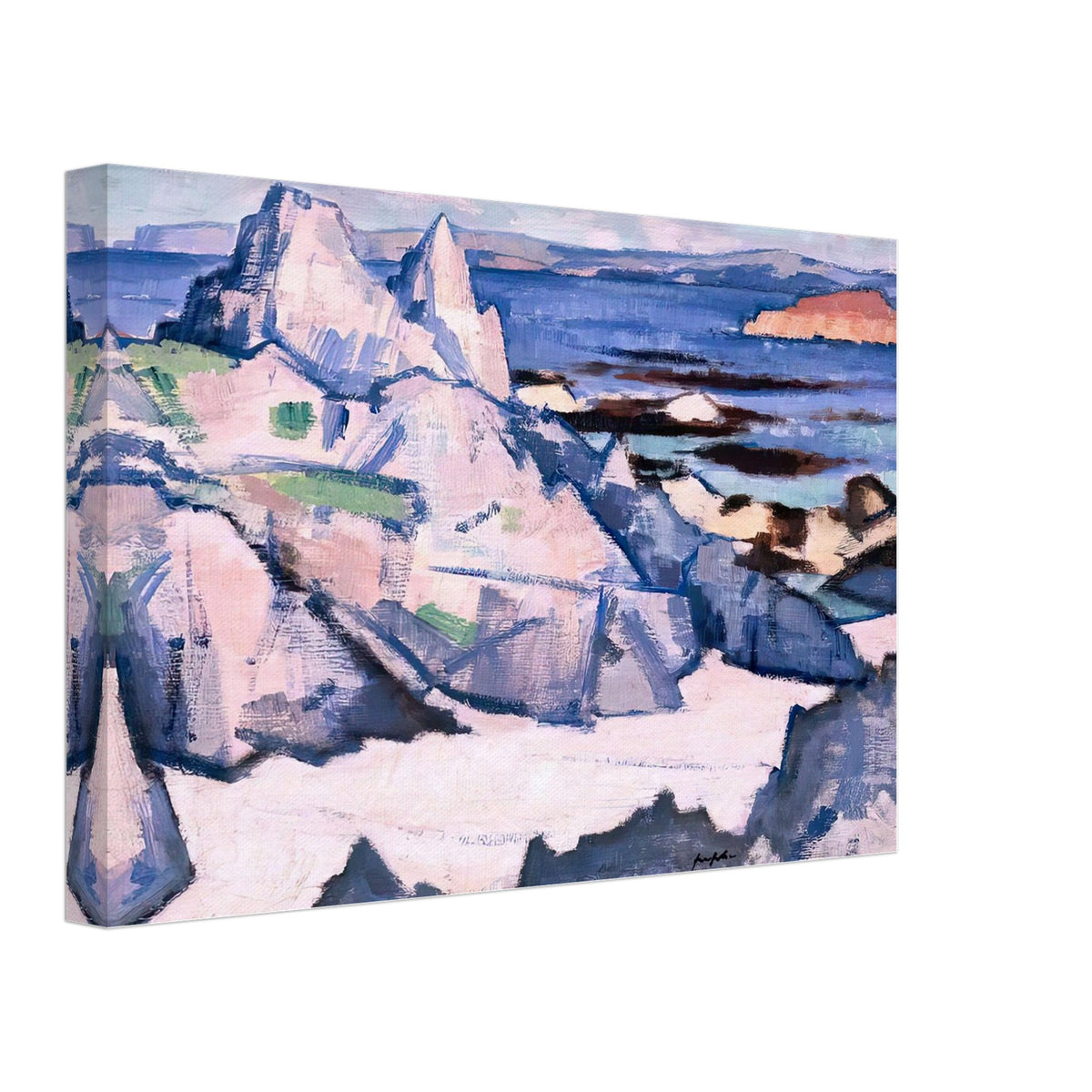 Cathedral Rock, Iona by Samuel Peploe, canvas, view 2